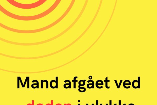Mand afgået ved døden i ulykke