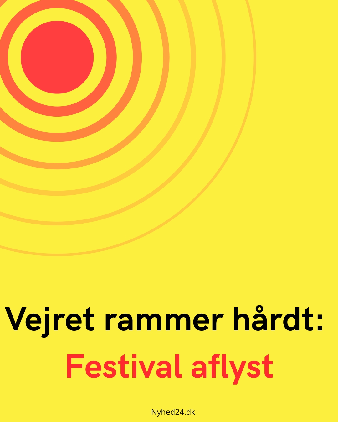 Vejret rammer hårdt: Festival aflyst