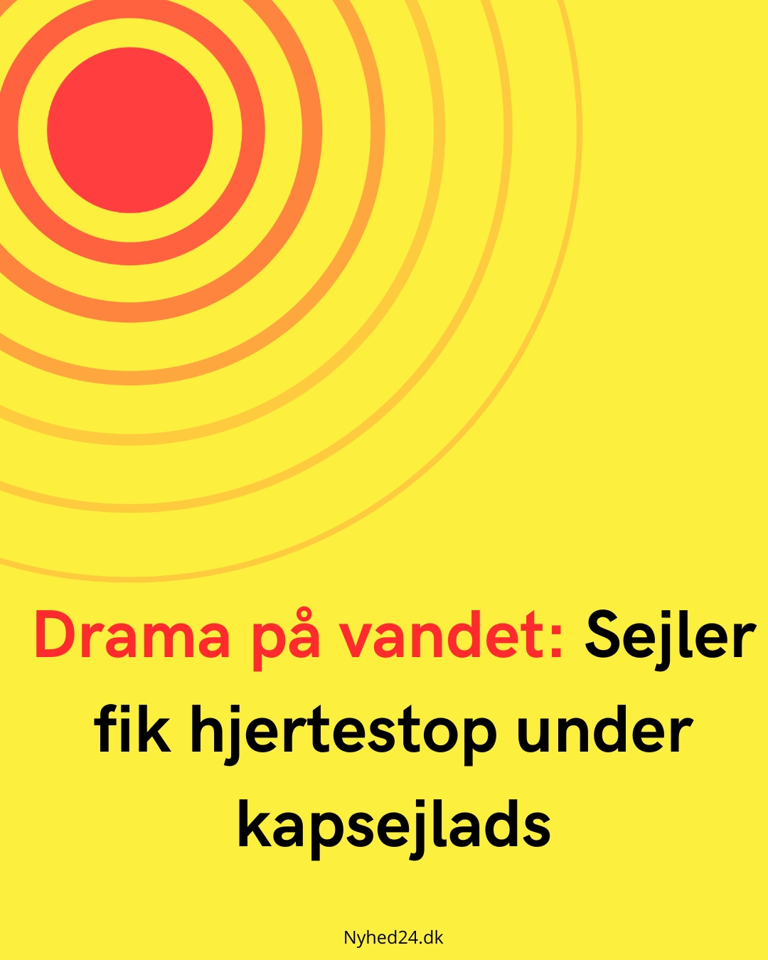 Drama på vandet: Sejler fik hjertestop under kapsejlads