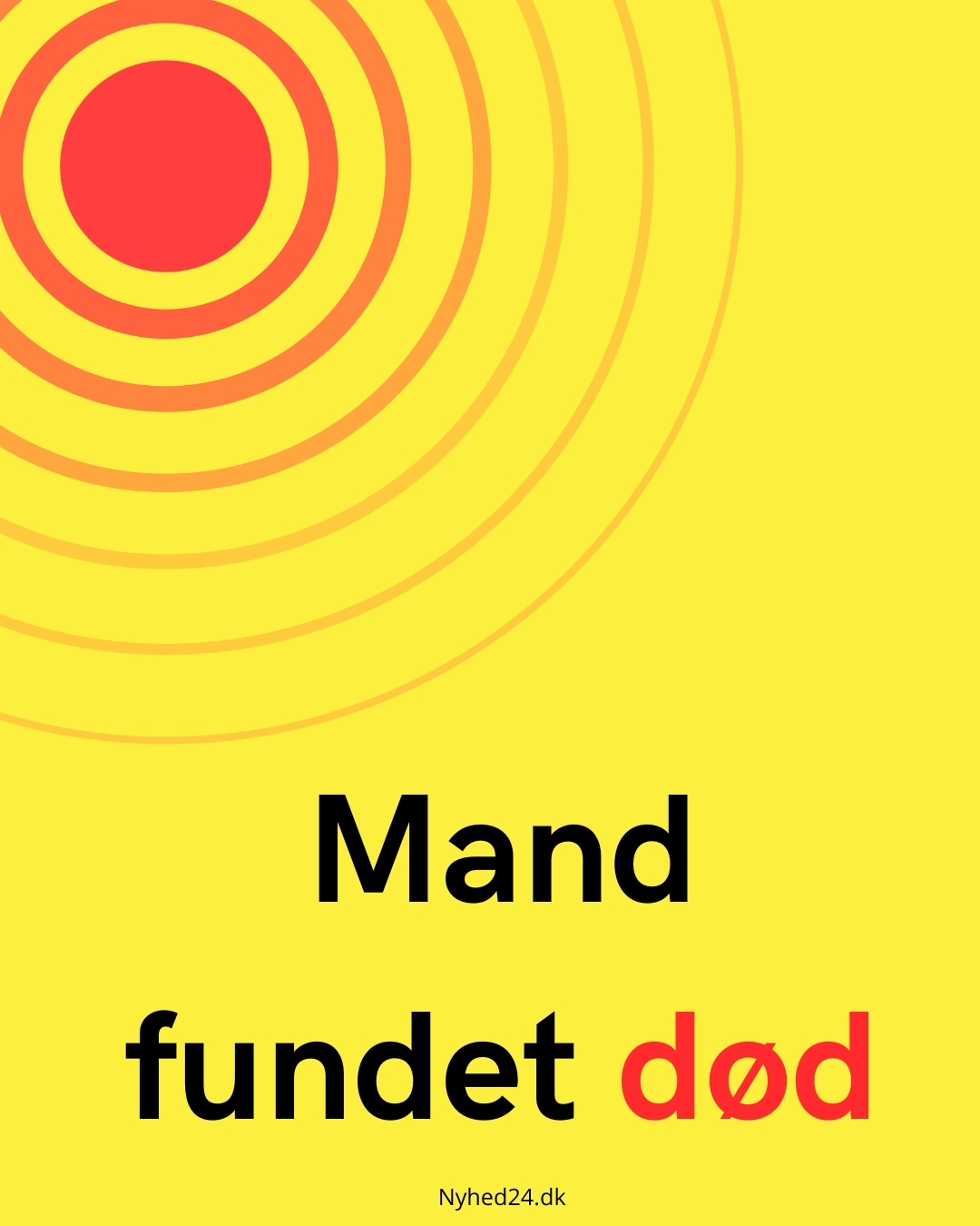 Mand fundet død