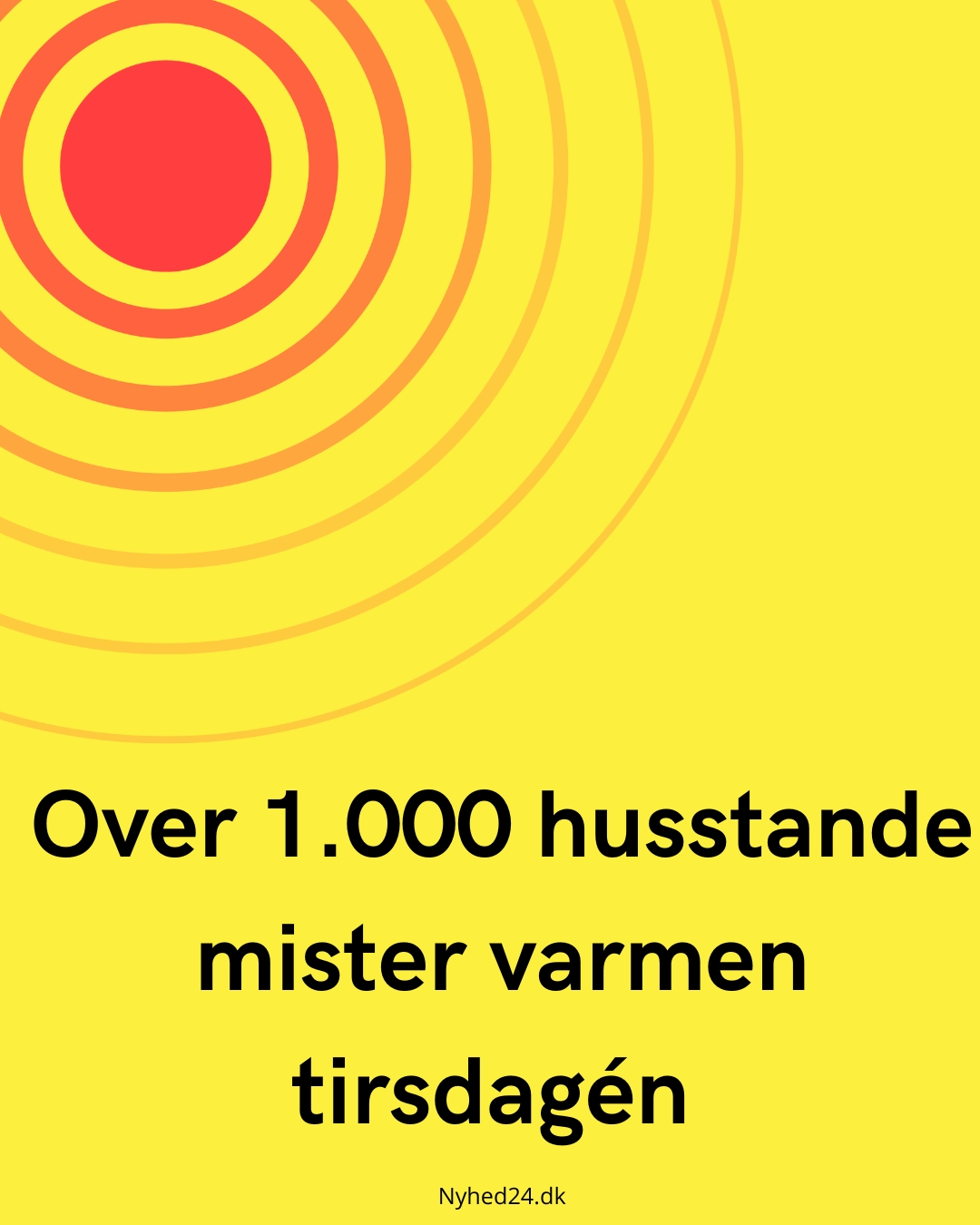 Over 1.000 husstande mister varmen tirsdag