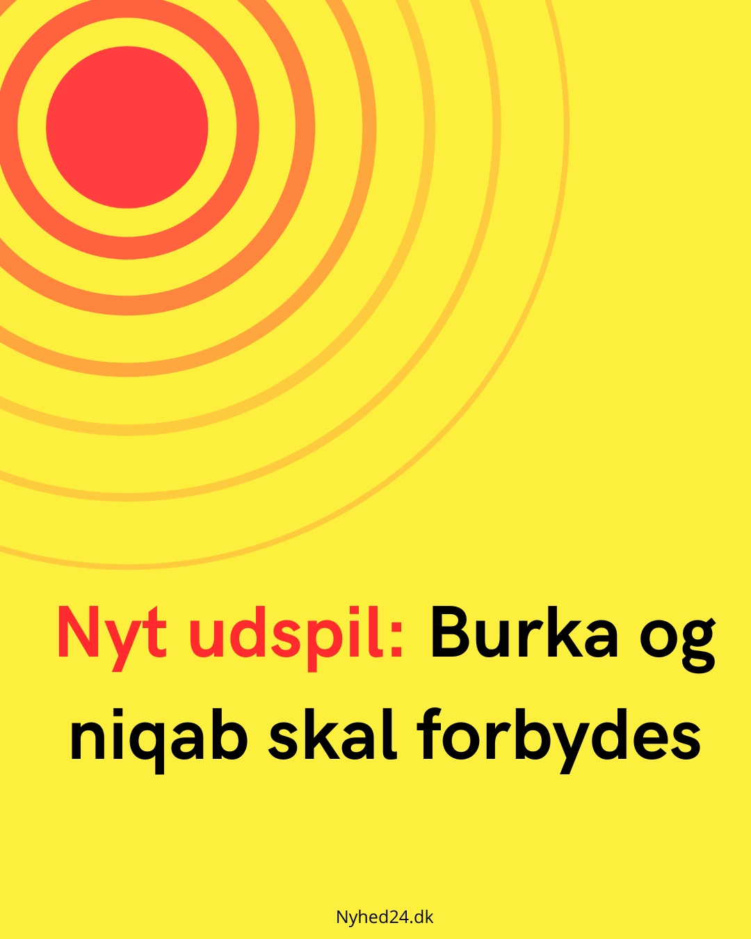 Nyt udspil: Burka og niqab skal forbydes