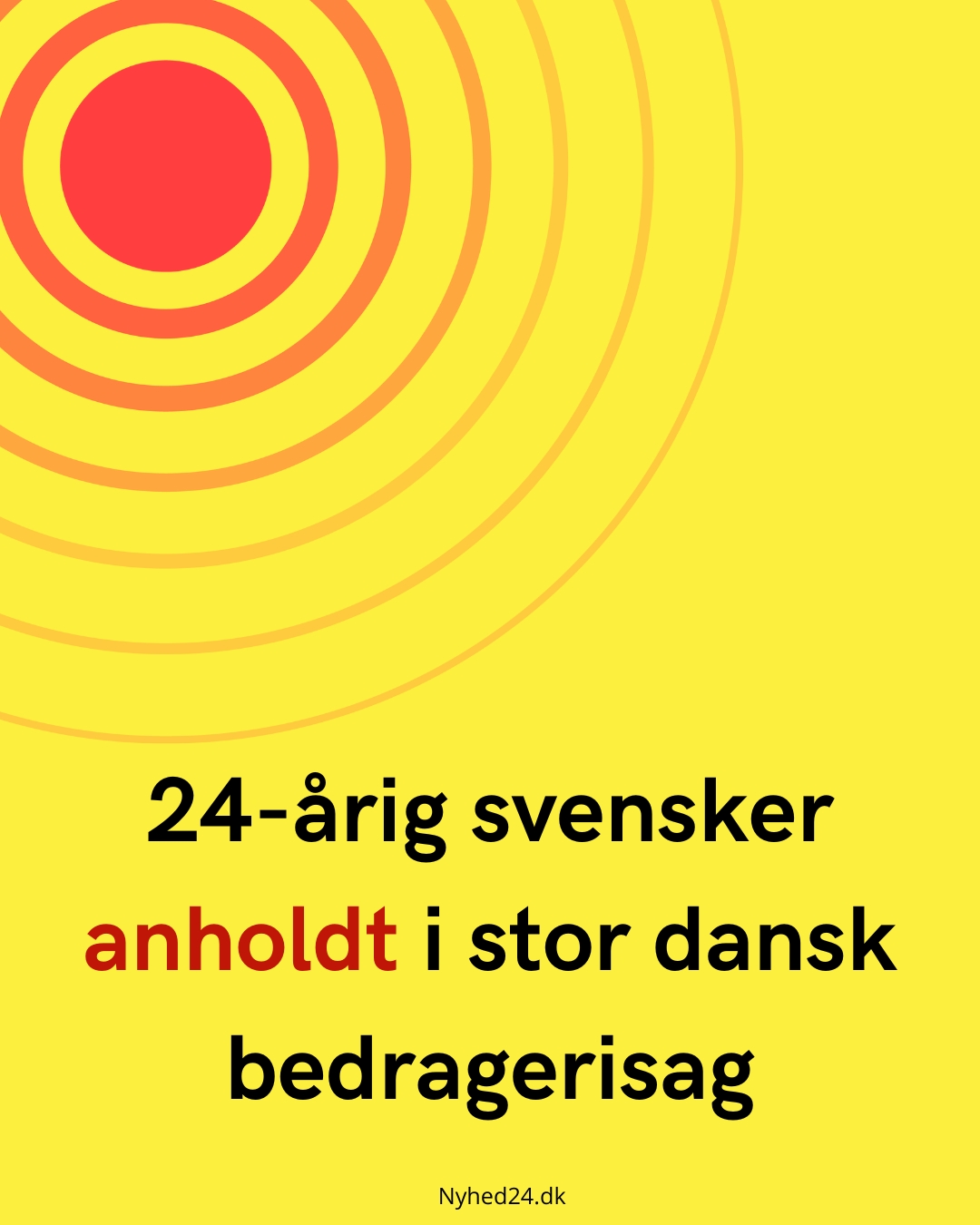 24-årig svensker anholdt i stor dansk bedragerisag