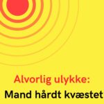 Alvorlig ulykke: Mand hårdt kvæstet