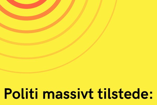 Politi massivt tilstede: Spærrer motorvejen