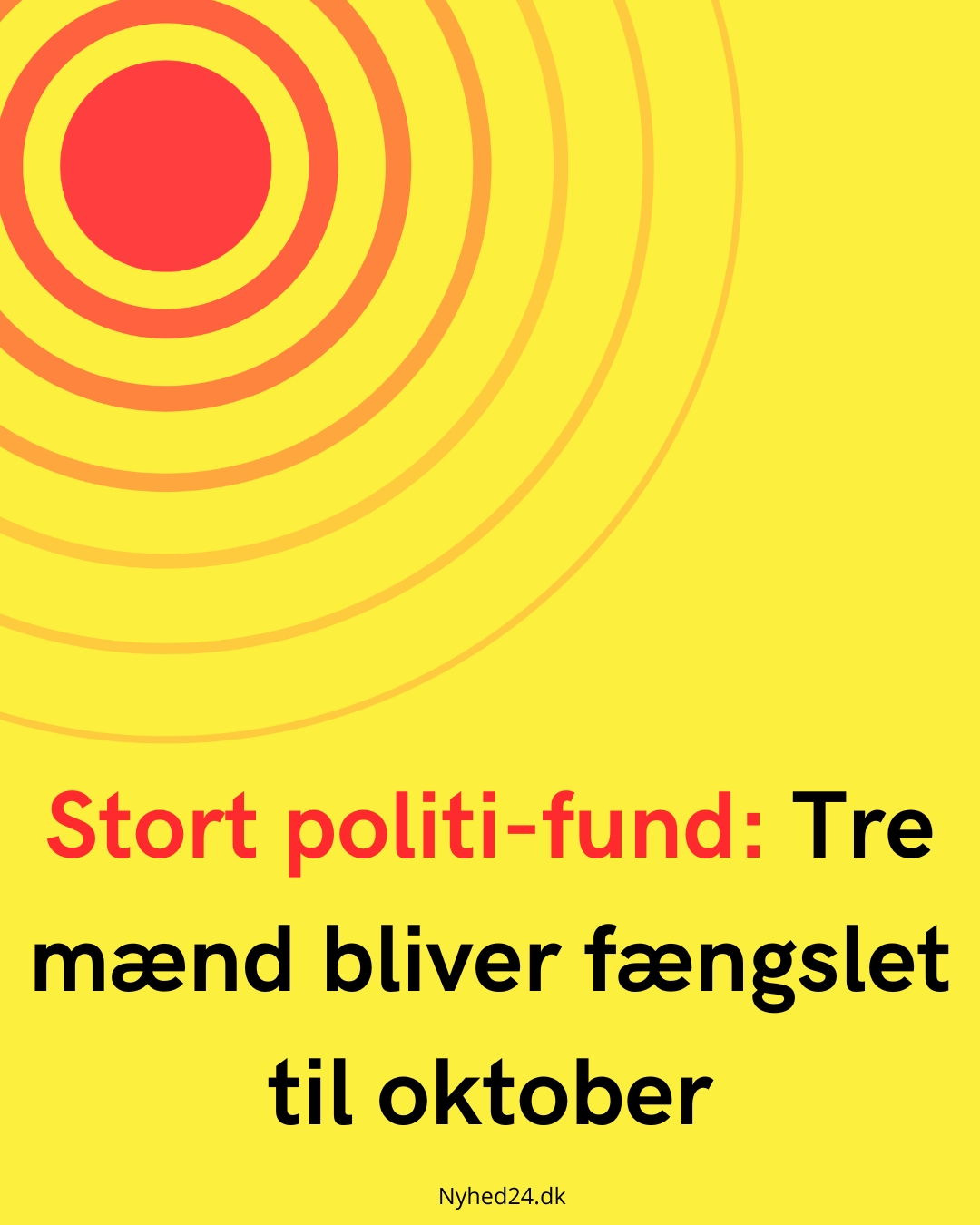 Stort politi-fund: Tre mænd bliver fængslet til oktober