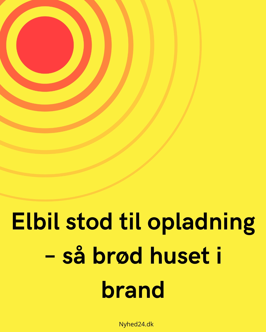 Elbil stod til opladning – så brød huset i brand