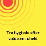 Tre flygtede efter voldsomt uheld