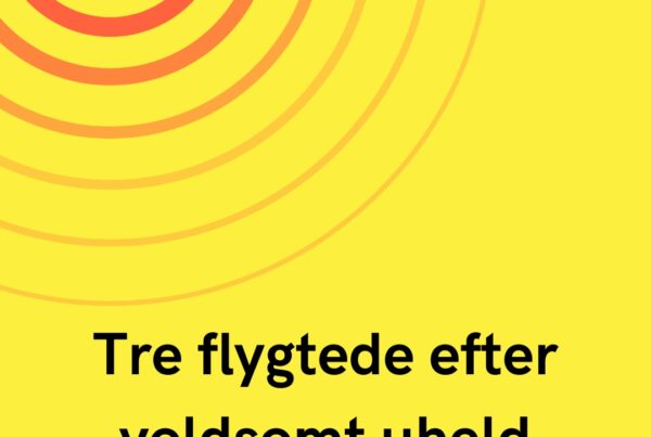 Tre flygtede efter voldsomt uheld