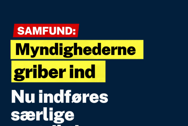 Nu indføres særlige restriktioner