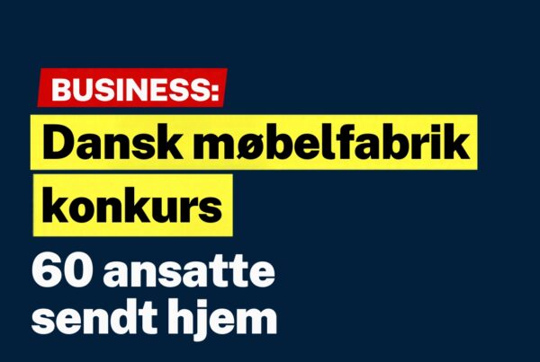 Dansk møbelfabrik konkurs – 60 ansatte sendt hjem