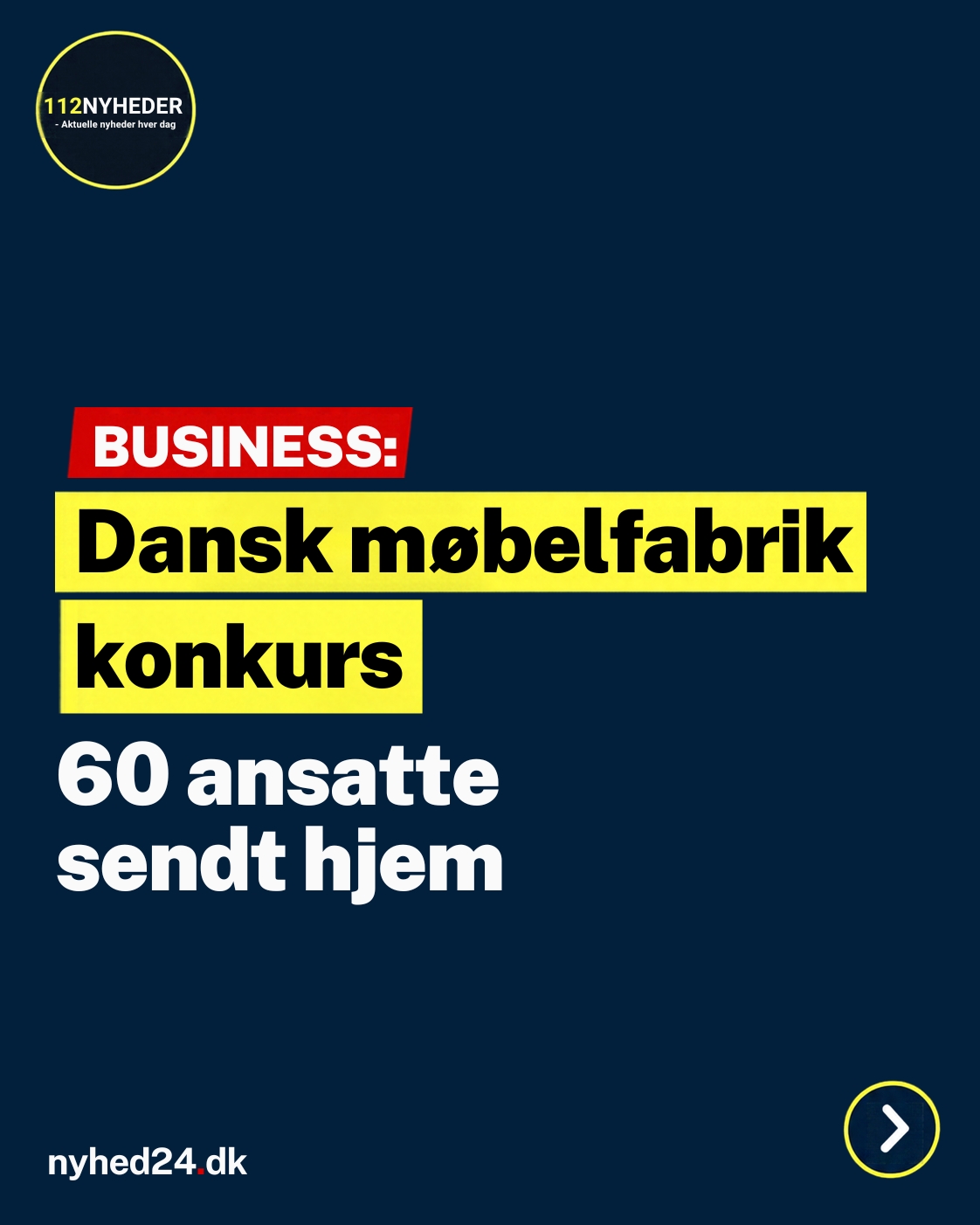 Dansk møbelfabrik konkurs – 60 ansatte sendt hjem