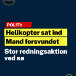Stor redningsaktion ved sø: Mand er sporløst væk