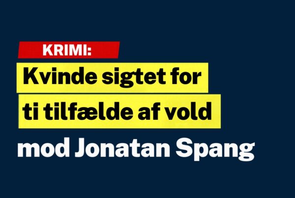 Kvinde sigtet for ti tilfælde af vold mod Jonatan Spang