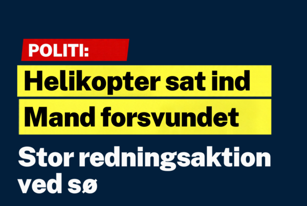 Stor redningsaktion ved sø: Mand er sporløst væk