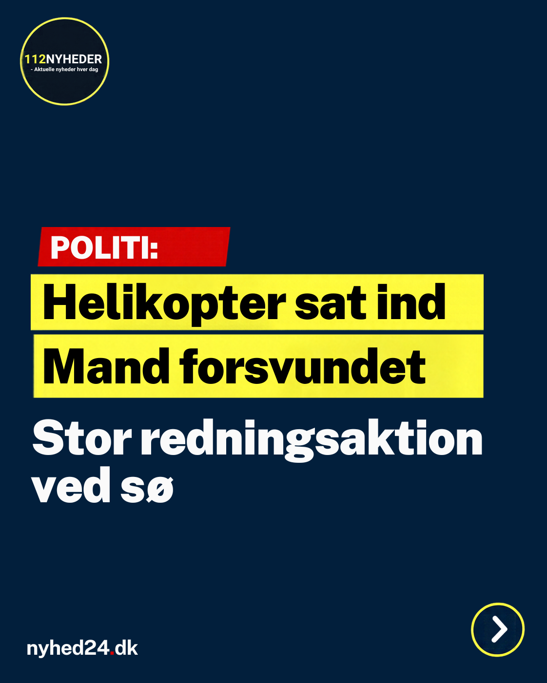 Stor redningsaktion ved sø: Mand er sporløst væk