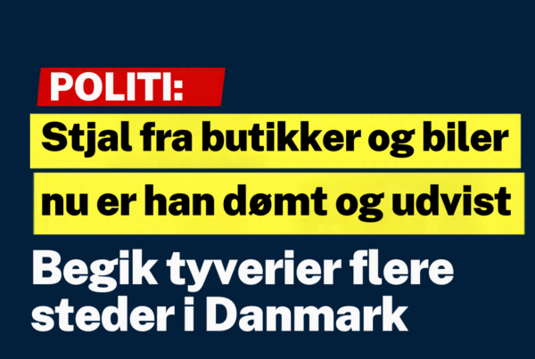 Begik tyverier flere steder i Danmark