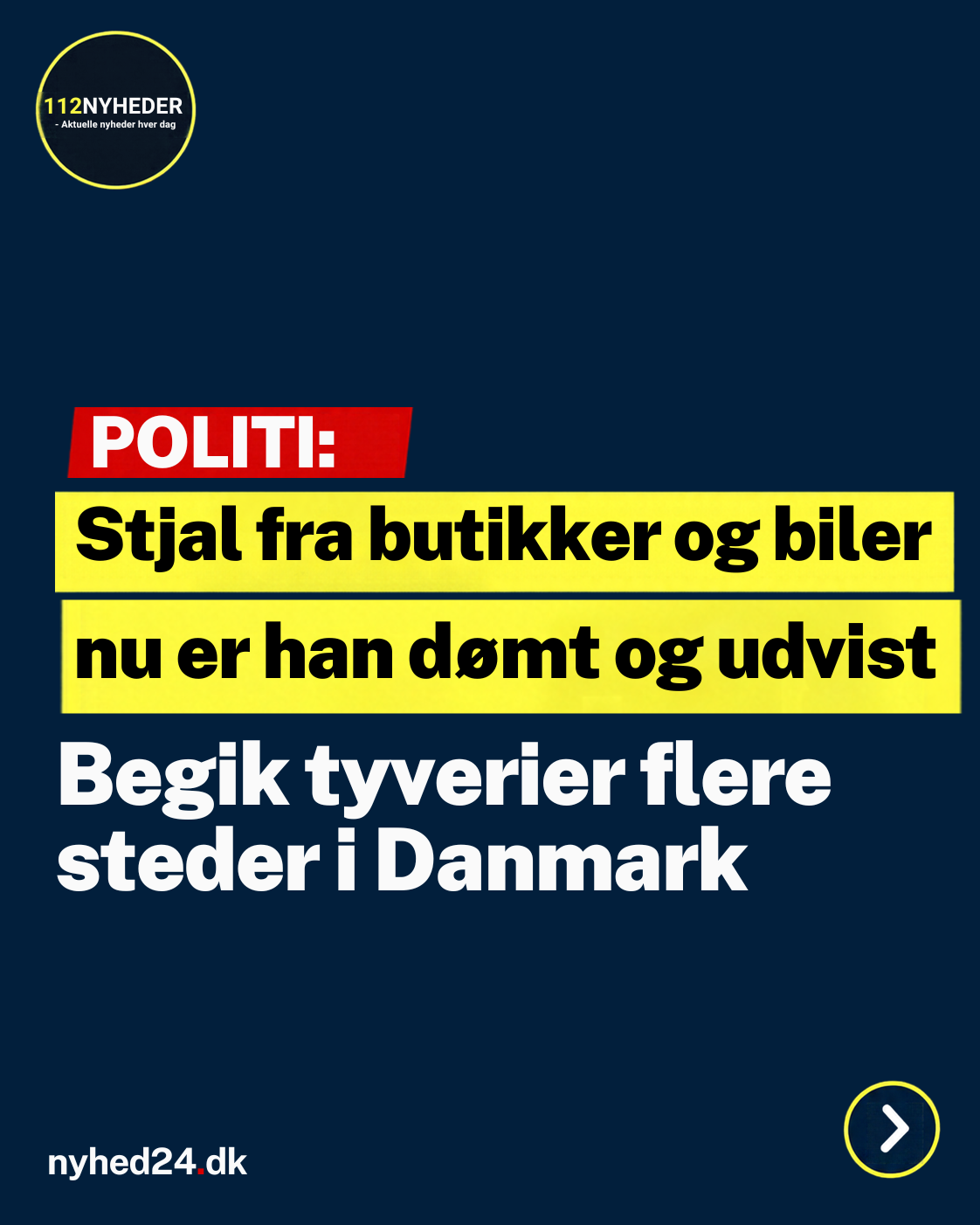 Begik tyverier flere steder i Danmark