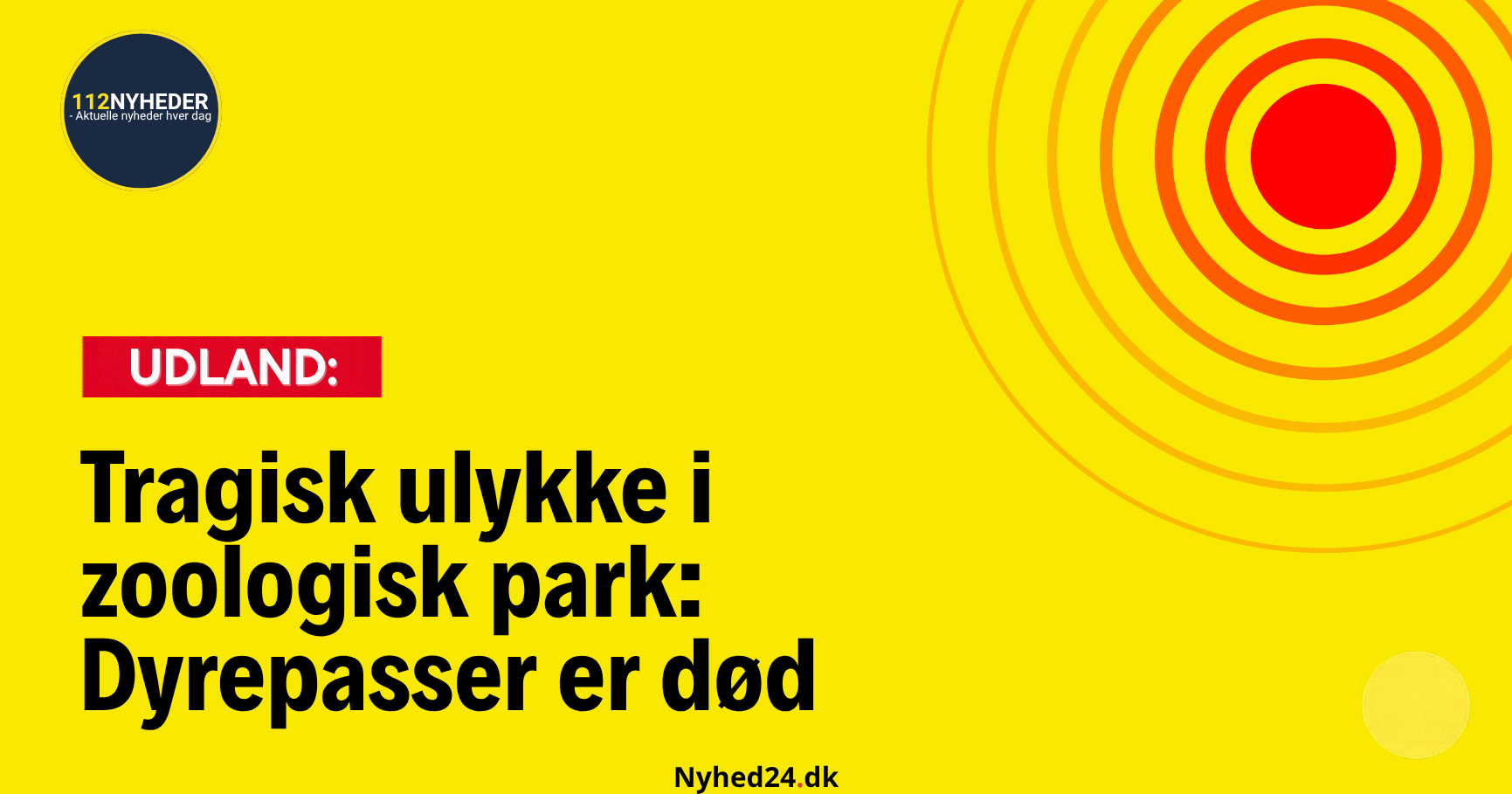 Tragisk ulykke i zoologisk park: Dyrepasser er død