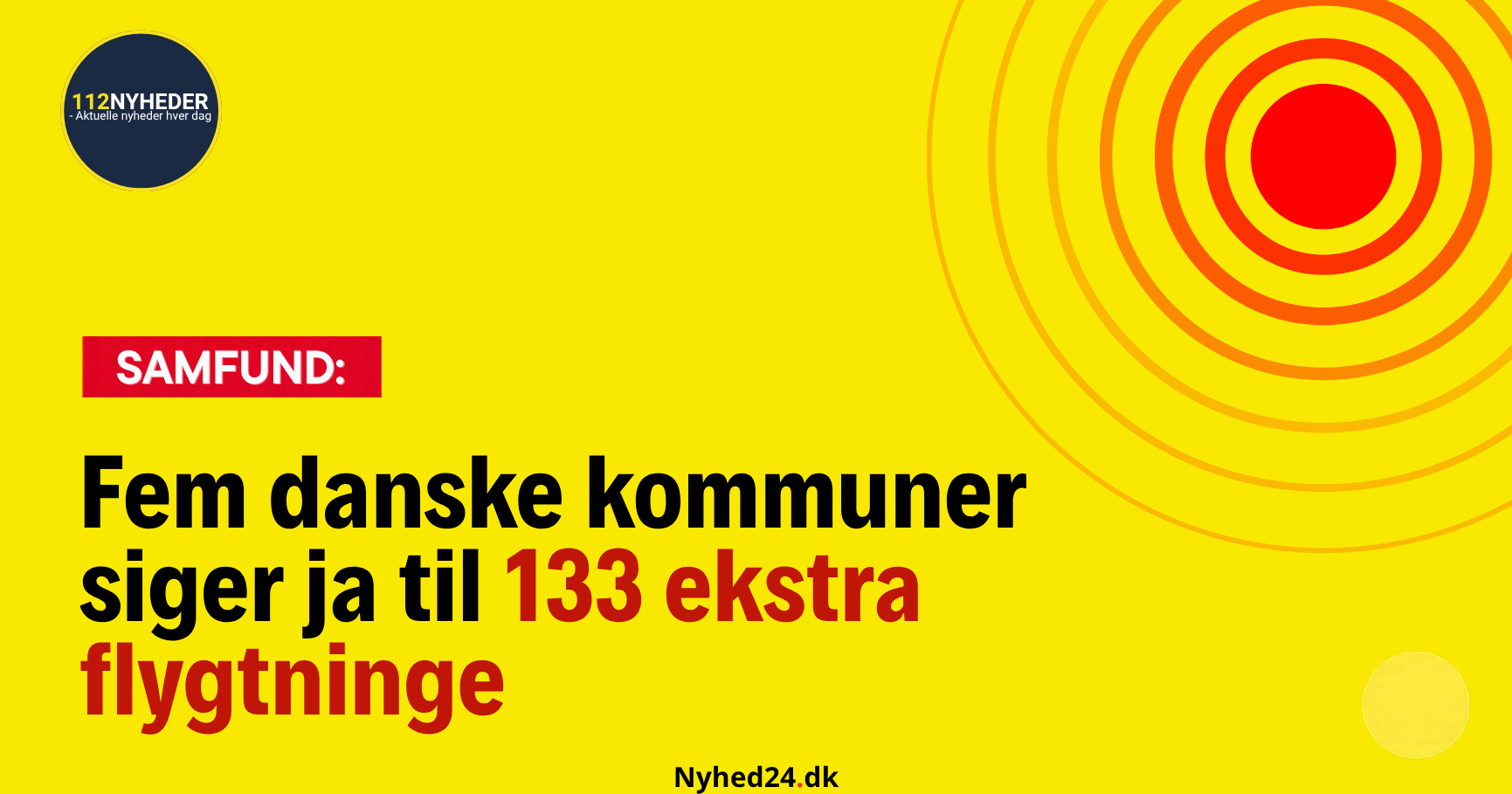 Fem danske kommuner siger ja til 133 ekstra flygtninge