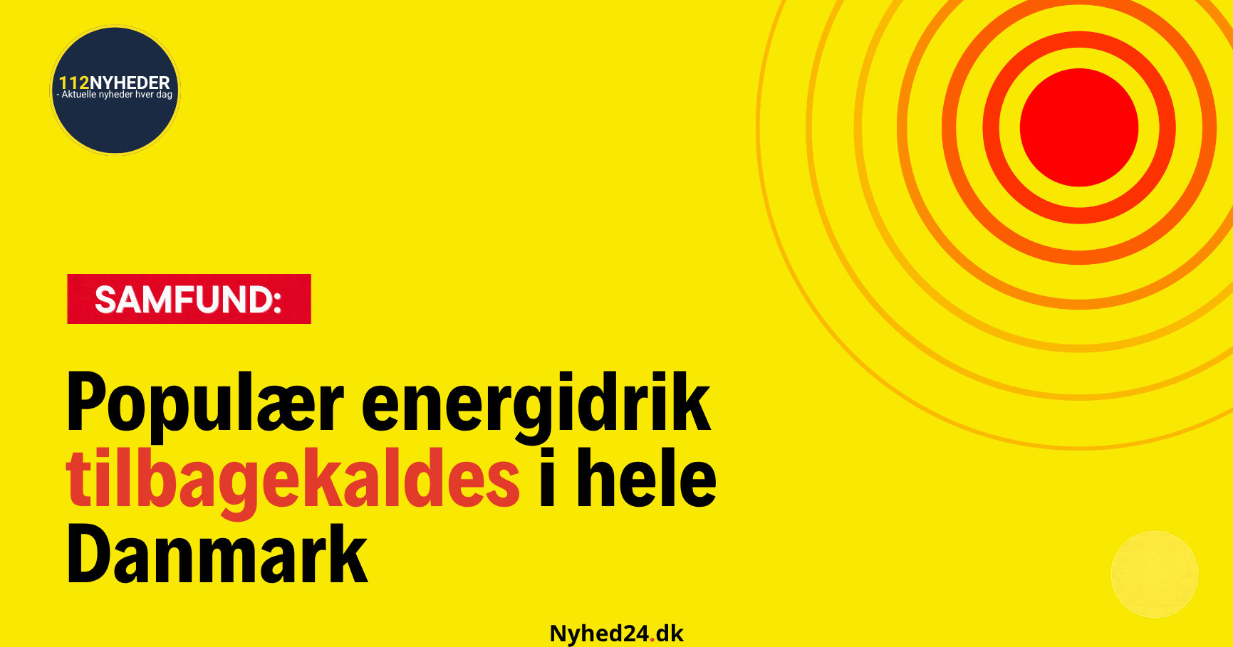 Populær energidrik tilbagekaldes i hele Danmark