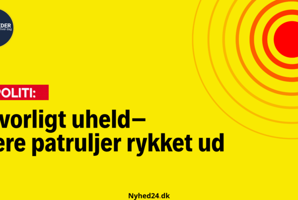Alvorligt uheld– flere patruljer rykket ud