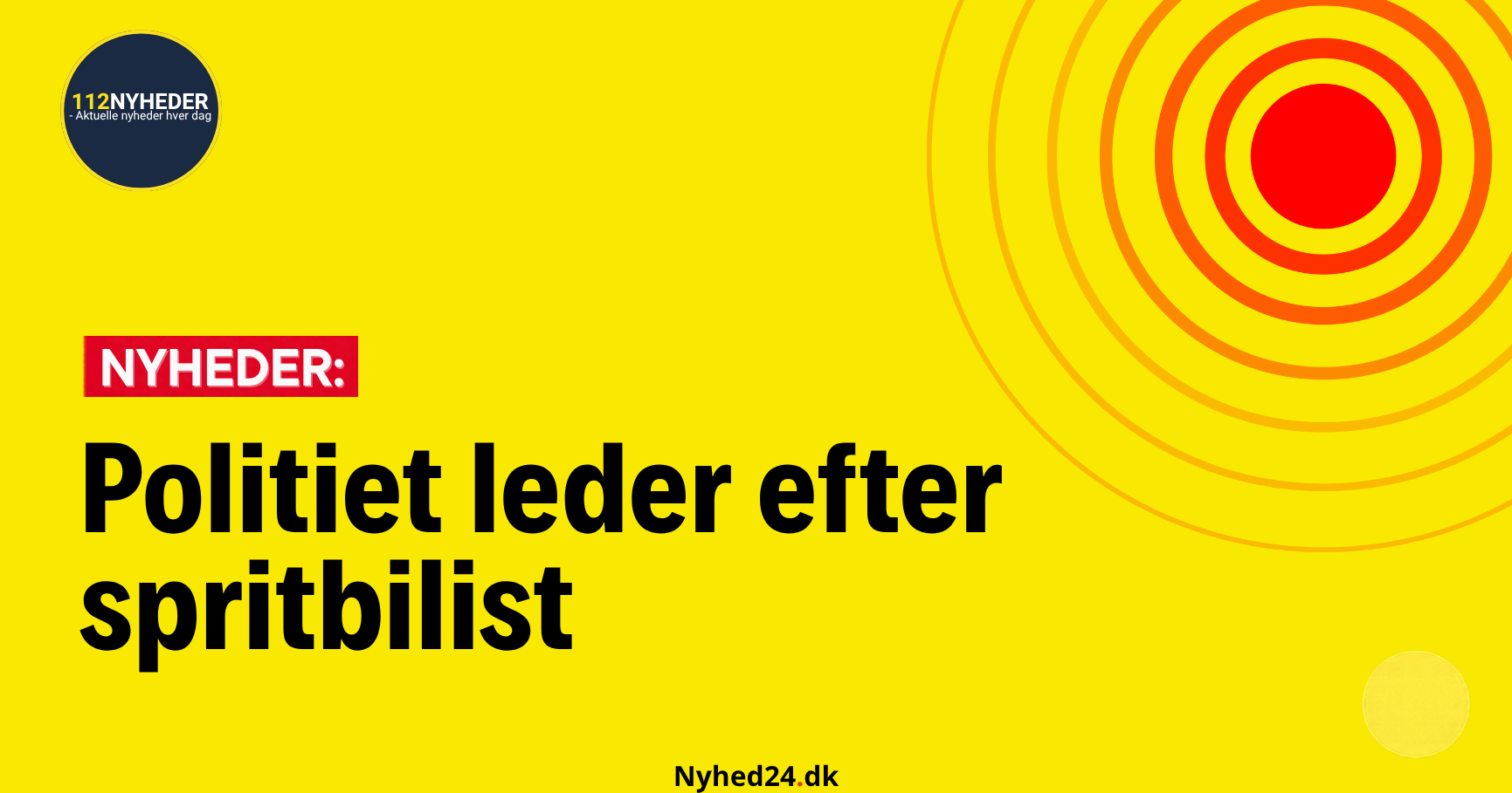 Politiet leder efter spritbilist