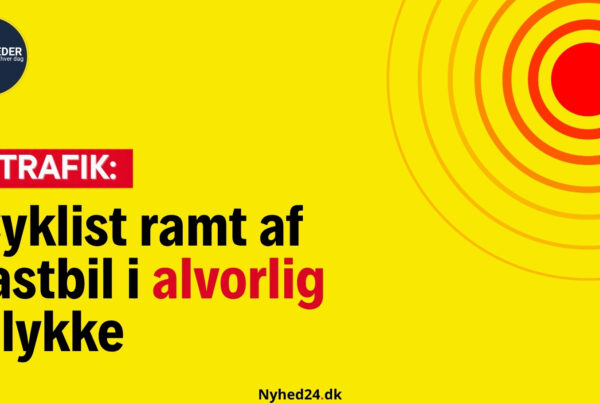 Cyklist ramt af lastbil i alvorlig ulykke