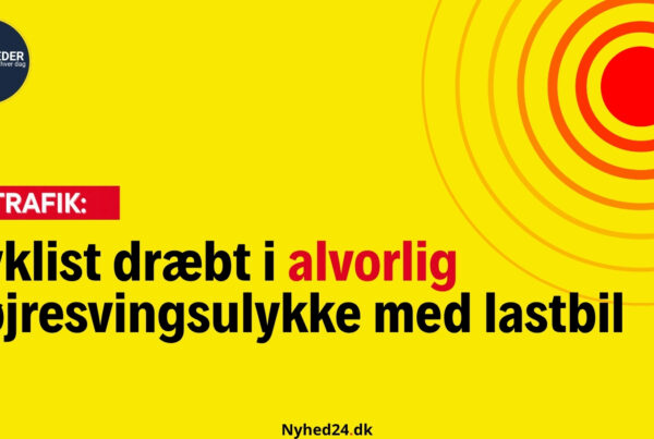 Cyklist dræbt i alvorlig højresvingsulykke med lastbil