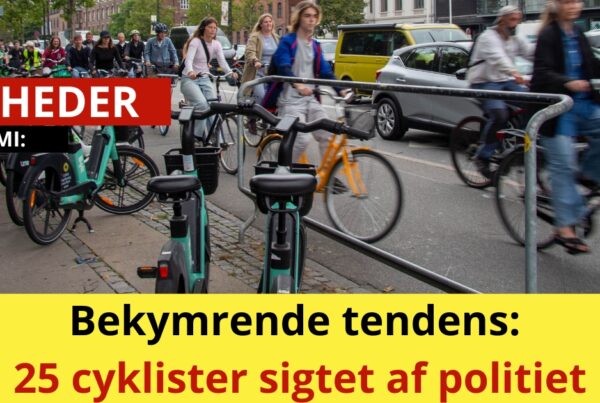 Bekymrende tendens: 25 cyklister sigtet af politiet