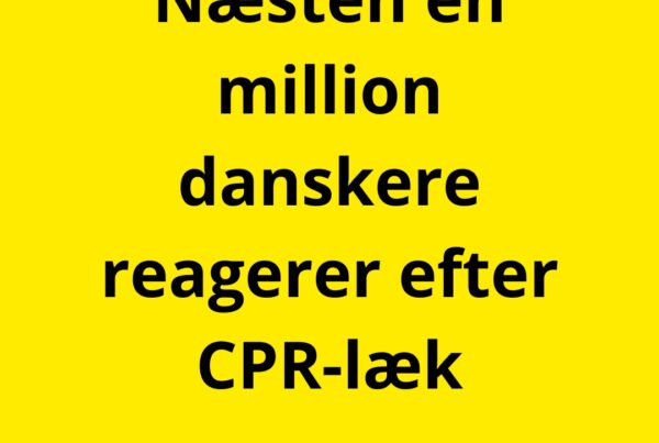 Næsten én million danskere reagerer efter CPR-læk