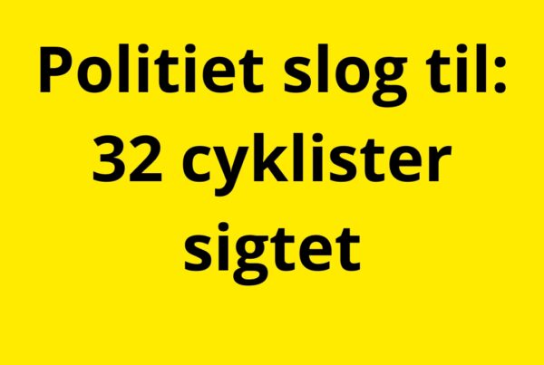 Politiet slog til: 32 cyklister sigtet