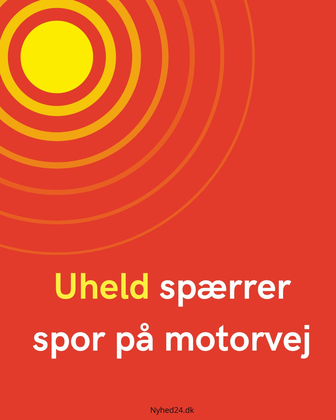 🚨Politi og redning arbejder på motorvej efter uheld