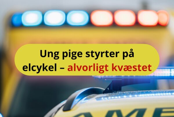 16-årig alvorligt kvæstet efter styrt på elcykel