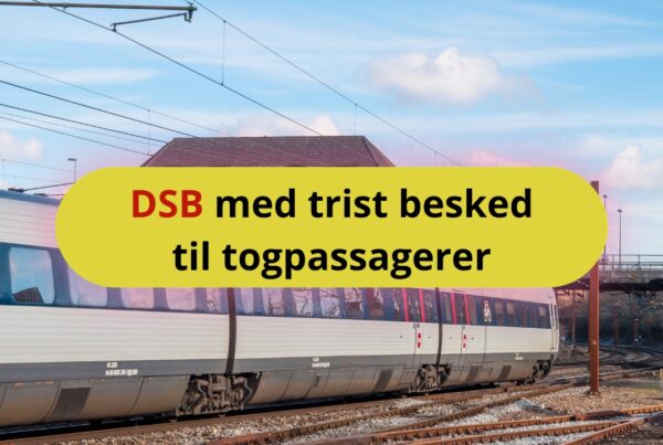 DSB med trist besked til togpassagerer