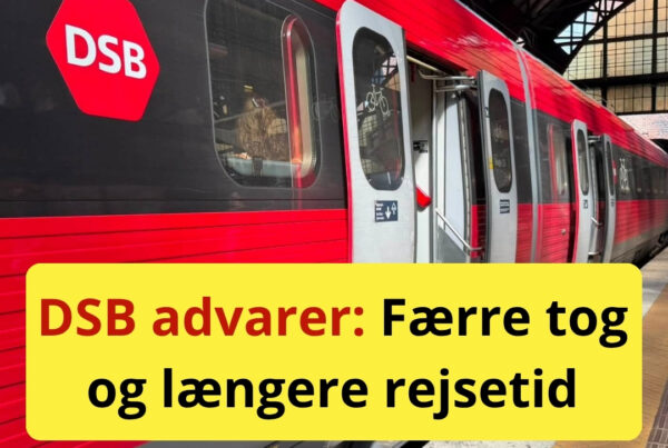 DSB advarer: Færre tog og længere rejsetid