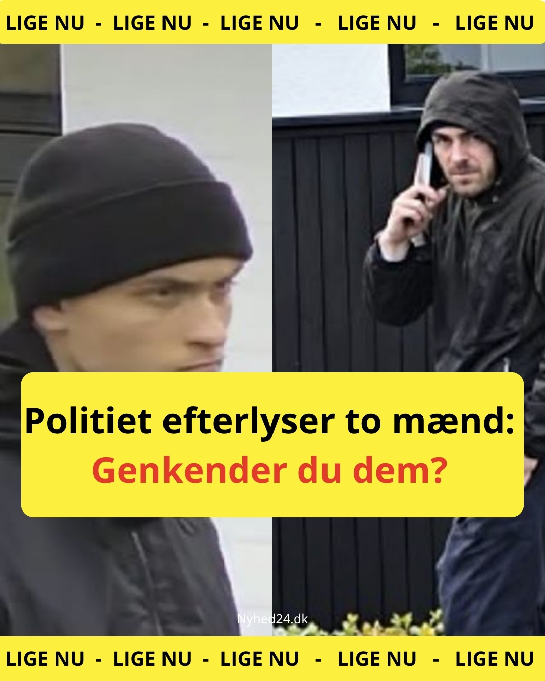 Politiet efterlyser to mænd: Genkender du dem?