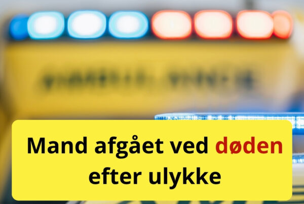Mand afgået ved døden efter ulykke