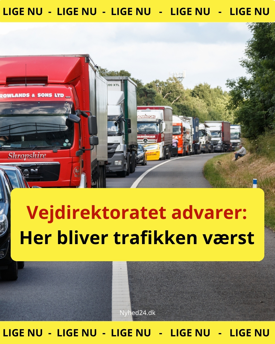 Vejdirektoratet advarer: Efterårsferien nærmer sig - Her rammer trafikken hårdest