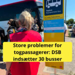 Store problemer for togpassagerer: DSB indsætter 30 busser