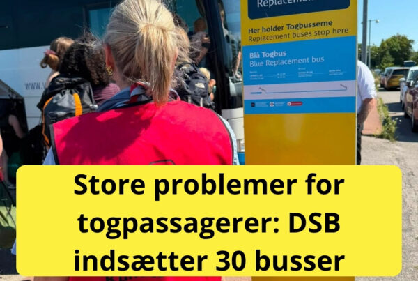 Store problemer for togpassagerer: DSB indsætter 30 busser