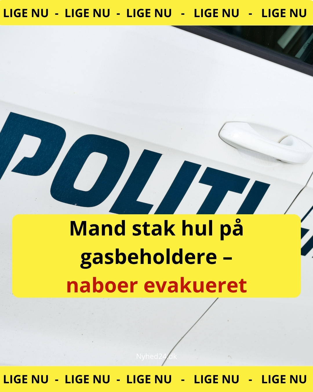 Drama i rækkehus: Politiet frygtede eksplosion