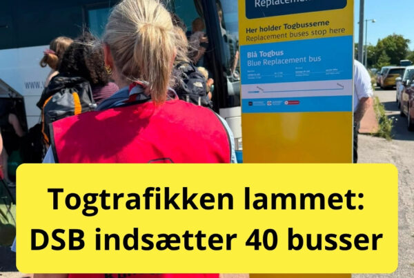 Togtrafikken lammet: DSB indsætter 40 busser