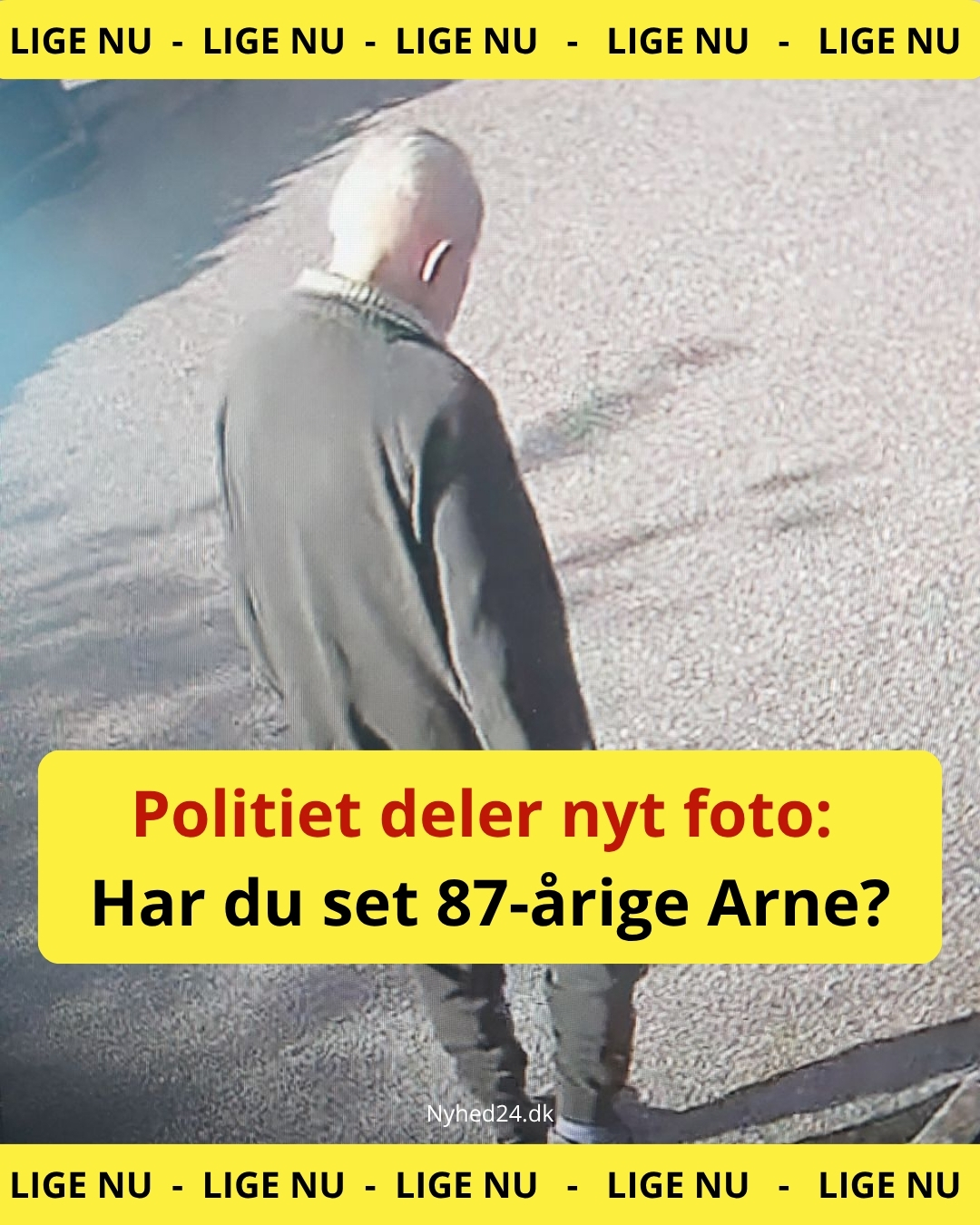Politiet deler nyt foto: Har du set 87-årige Arne?
