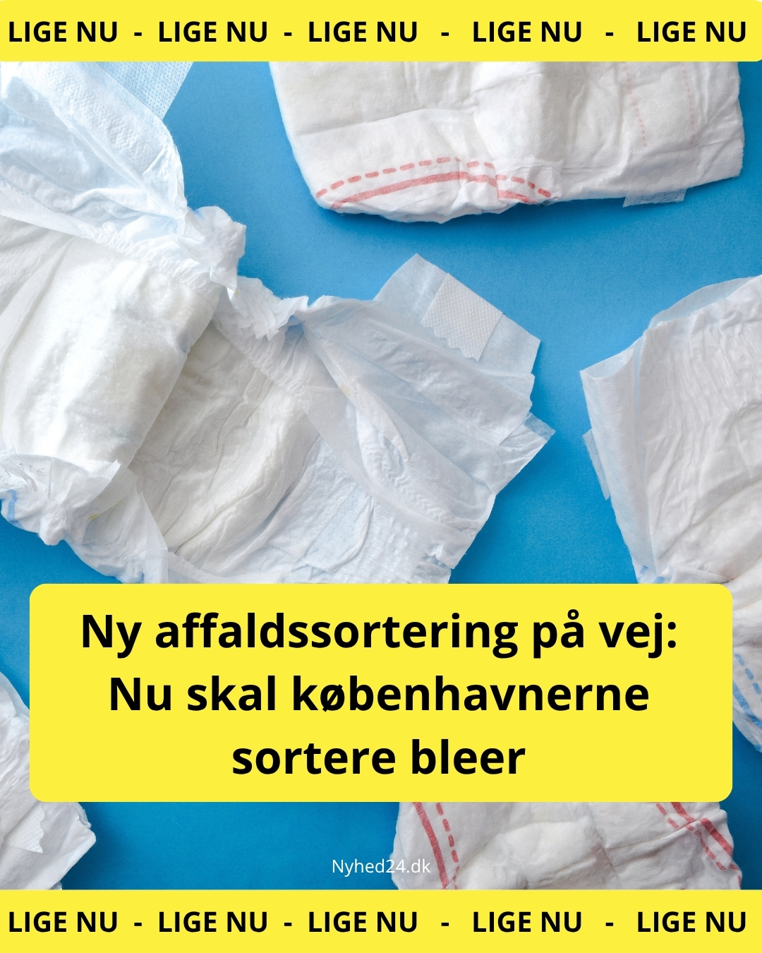 Slut med bleer i restaffaldet? København indfører ny ordning