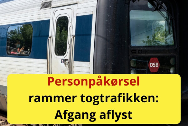Personpåkørsel rammer togtrafikken: Afgang aflyst