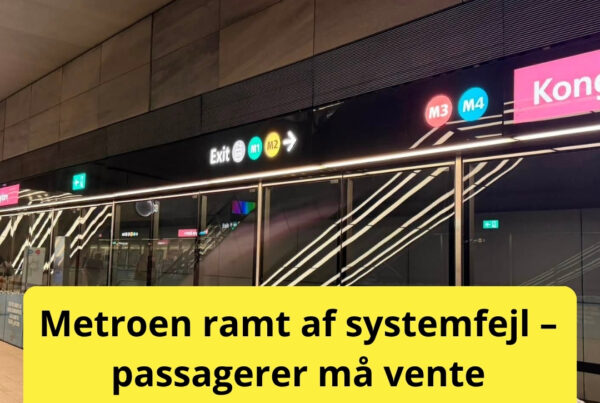 Metroen ramt af systemfejl – passagerer må vente