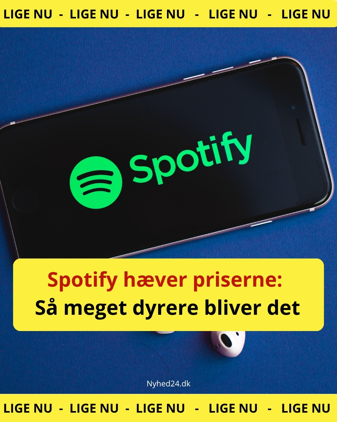 Spotify hæver priserne: Så meget dyrere bliver det