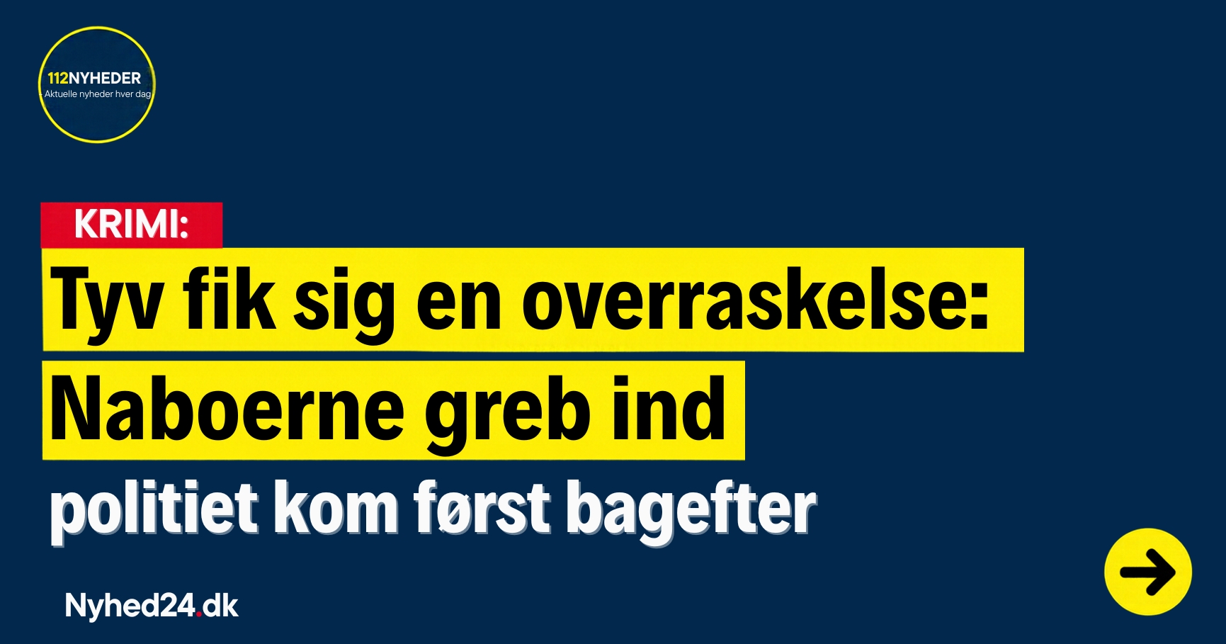 politiet kom først bagefter