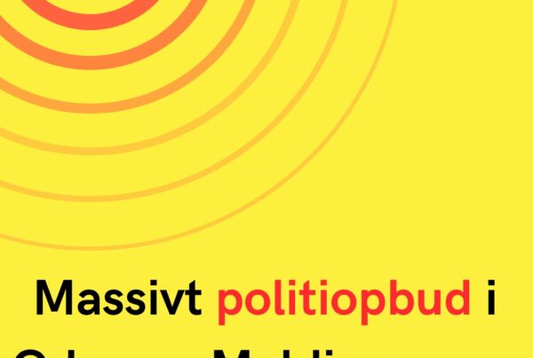 Massivt politiopbud i Odense: Meldinger om knivstikkeri
